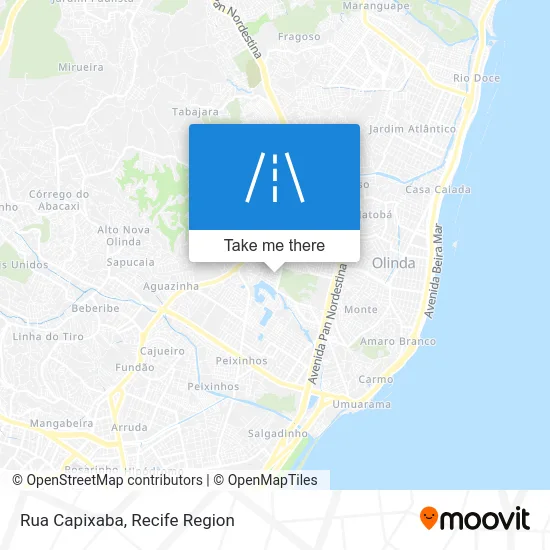 Rua Capixaba map