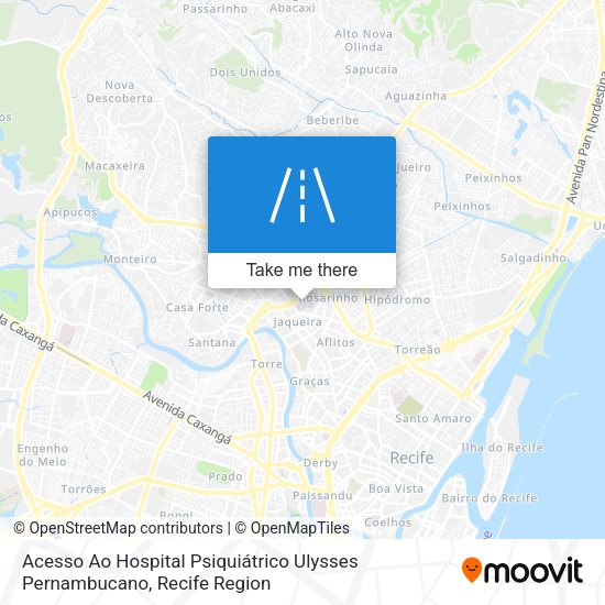 Acesso Ao Hospital Psiquiátrico Ulysses Pernambucano map