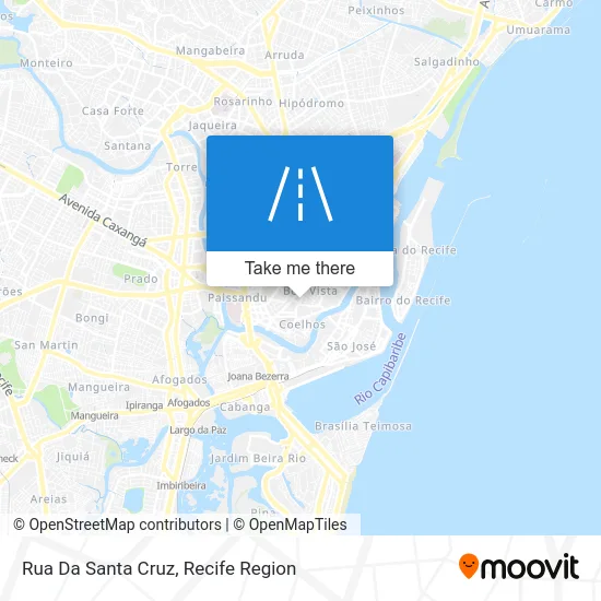 Rua Da Santa Cruz map