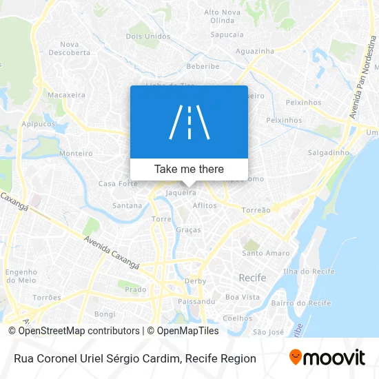 Rua Coronel Uriel Sérgio Cardim map