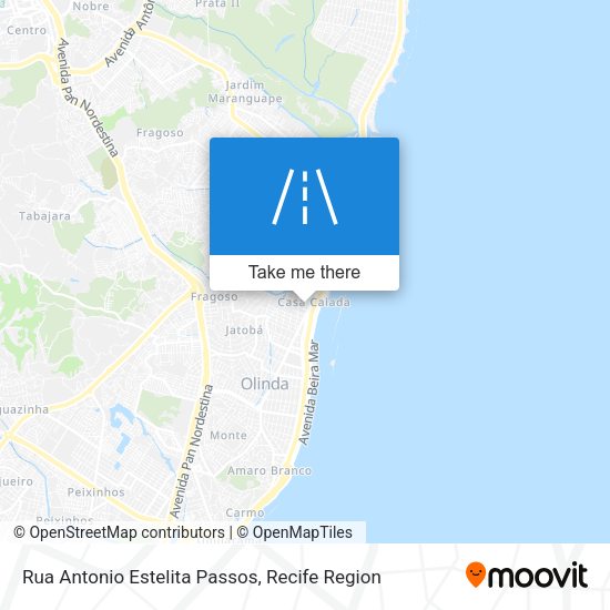 Rua Antonio Estelita Passos map