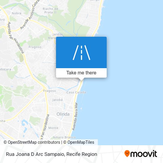 Rua Joana D Arc Sampaio map