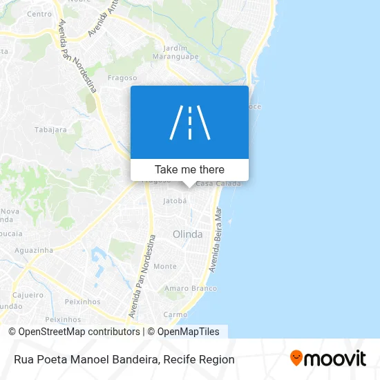 Rua Poeta Manoel Bandeira map