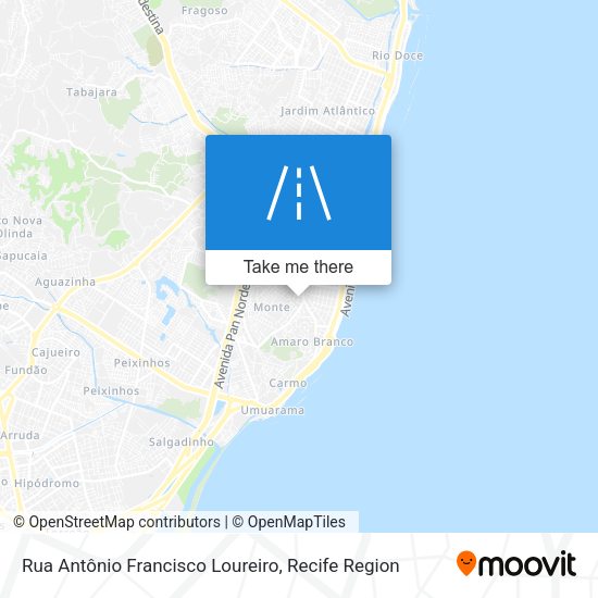 Rua Antônio Francisco Loureiro map