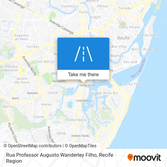 Rua Professor Augusto Wanderley Filho map