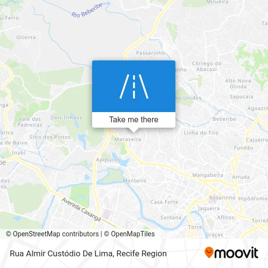 Rua Almir Custódio De Lima map