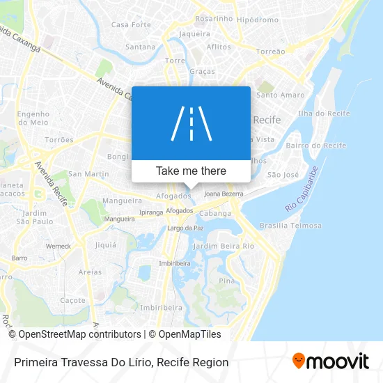 Primeira Travessa Do Lírio map