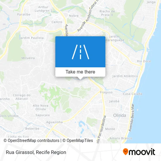 Rua Girassol map
