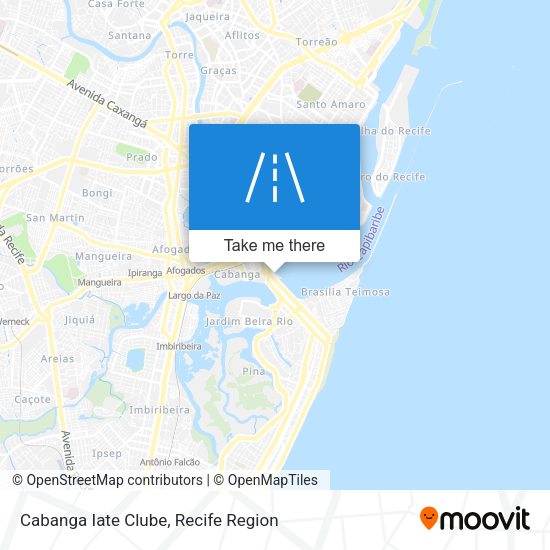 Cabanga Iate Clube map