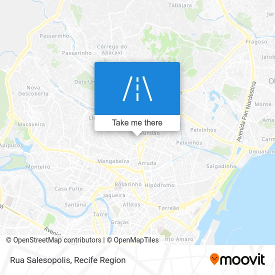 Rua Salesopolis map