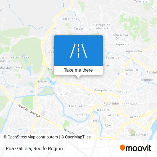 Rua Galileia map