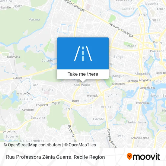 Rua Professora Zênia Guerra map