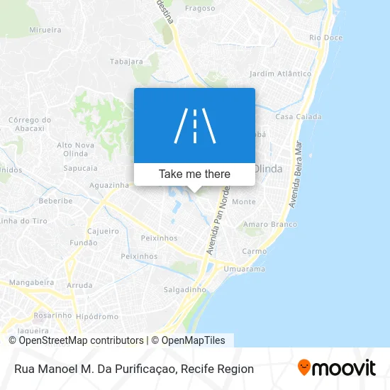 Rua Manoel M. Da Purificaçao map