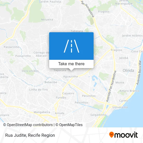 Rua Judite map
