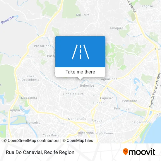 Rua Do Canavial map