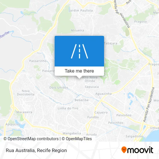 Rua Australia map