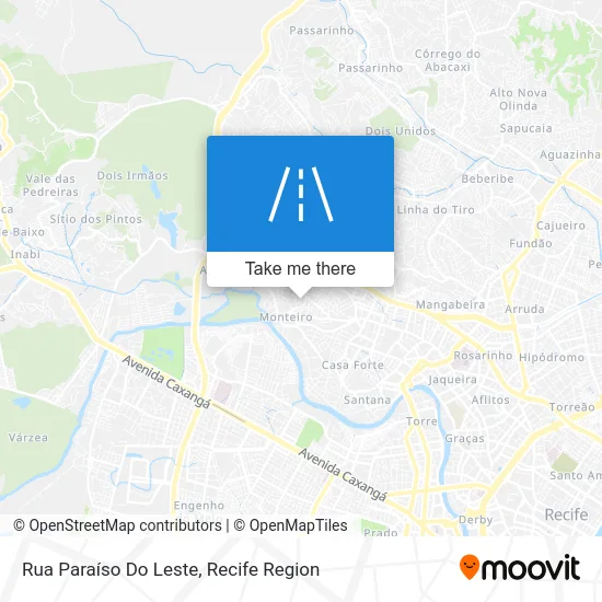 Rua Paraíso Do Leste map
