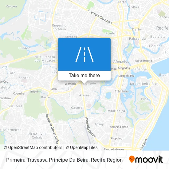 Primeira Travessa Príncipe Da Beira map
