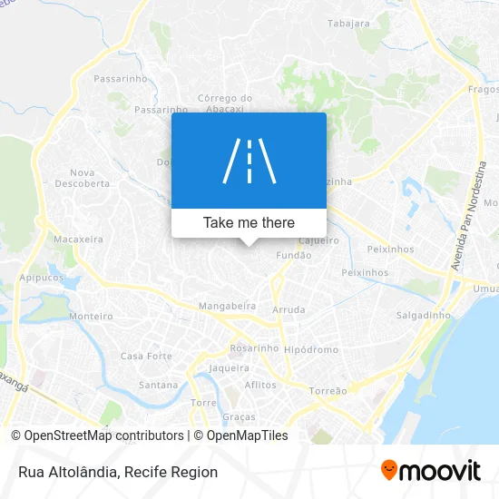 Rua Altolândia map
