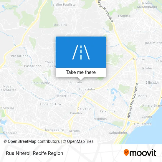 Rua Niteroi map