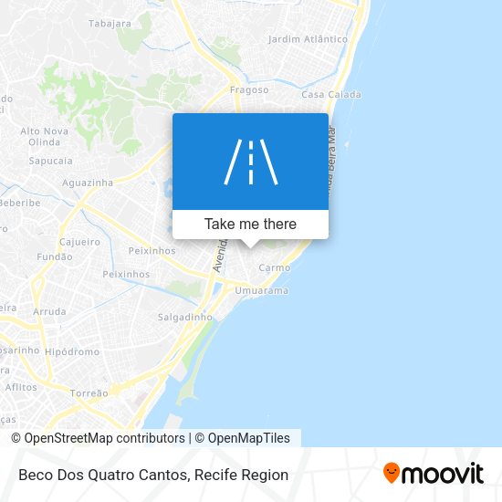 Beco Dos Quatro Cantos map