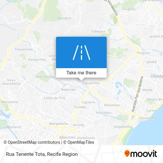 Rua Tenente Tota map