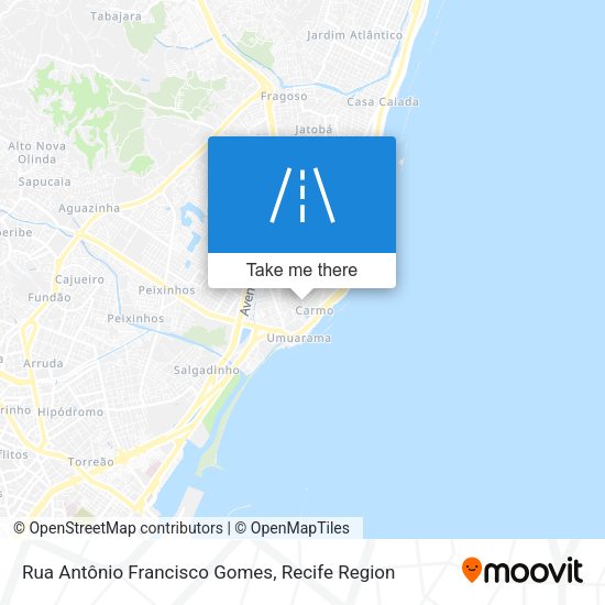 Rua Antônio Francisco Gomes map