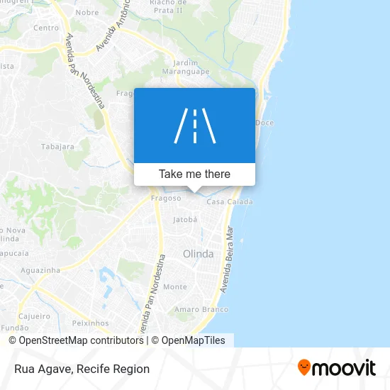 Rua Agave map