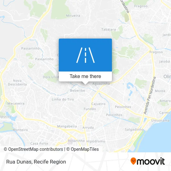 Rua Dunas map