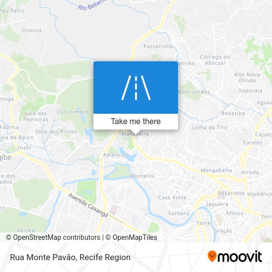 Rua Monte Pavão map