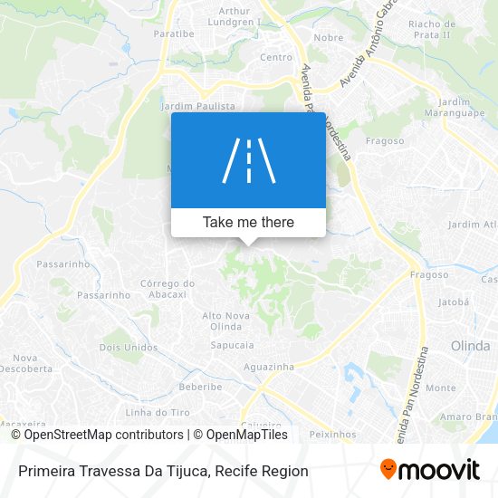Primeira Travessa Da Tijuca map