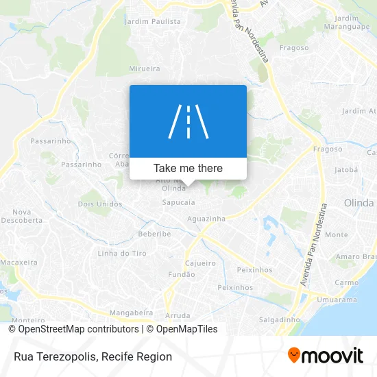 Rua Terezopolis map