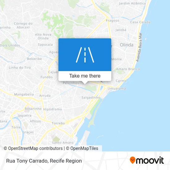 Rua Tony Carrado map