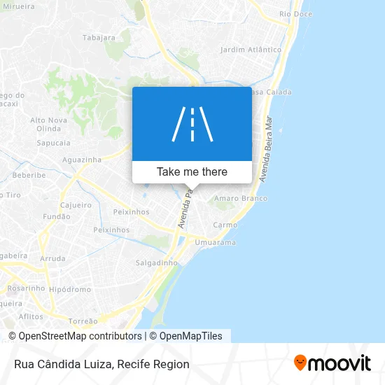 Rua Cândida Luiza map
