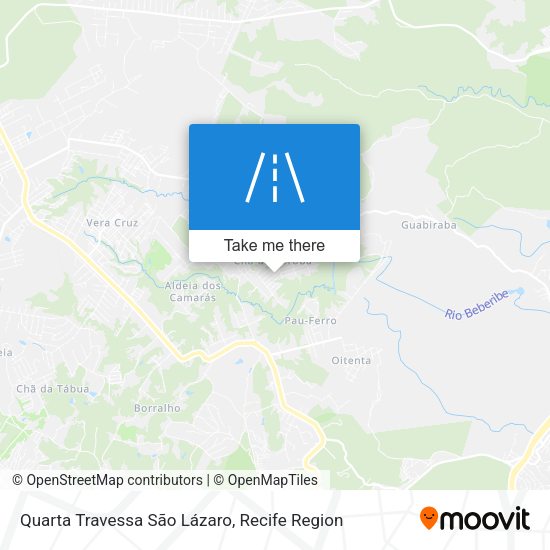 Quarta Travessa São Lázaro map