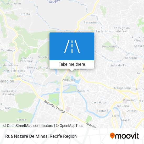 Rua Nazaré De Minas map