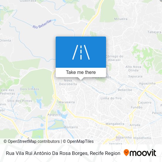 Rua Vila Rui Antônio Da Rosa Borges map