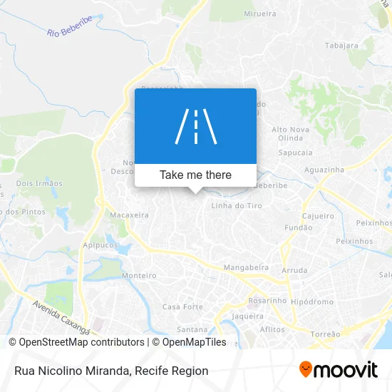Rua Nicolino Miranda map