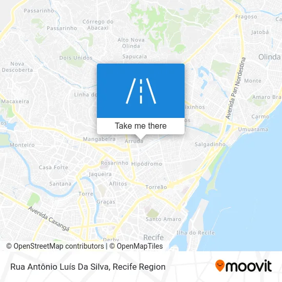 Rua Antônio Luís Da Silva map