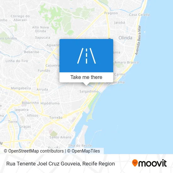 Rua Tenente Joel Cruz Gouveia map