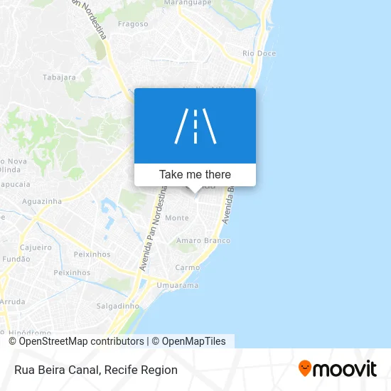 Rua Beira Canal map