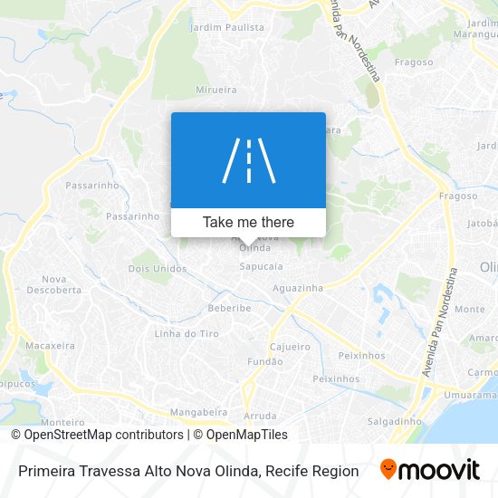 Primeira Travessa Alto Nova Olinda map