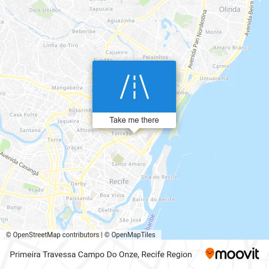 Primeira Travessa Campo Do Onze map