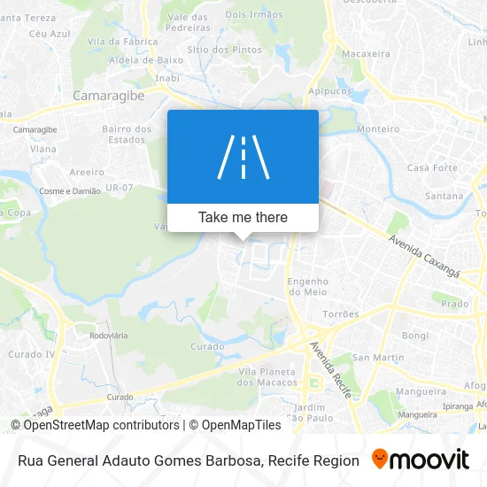 Rua General Adauto Gomes Barbosa map