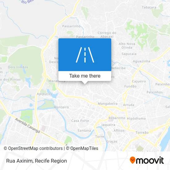 Rua Axinim map