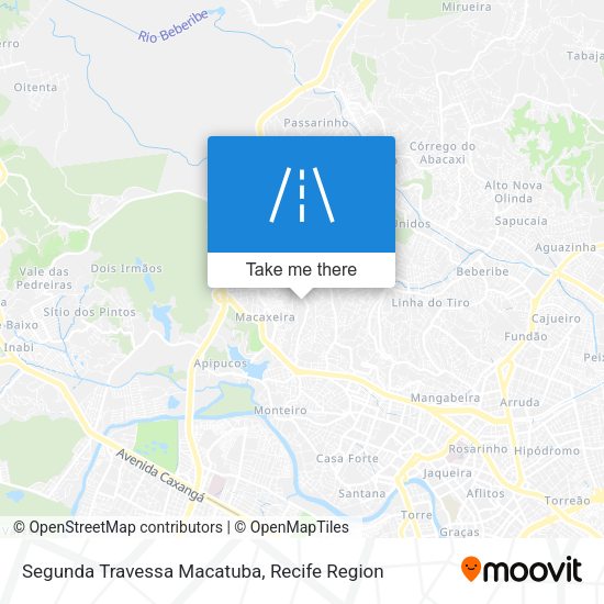 Segunda Travessa Macatuba map