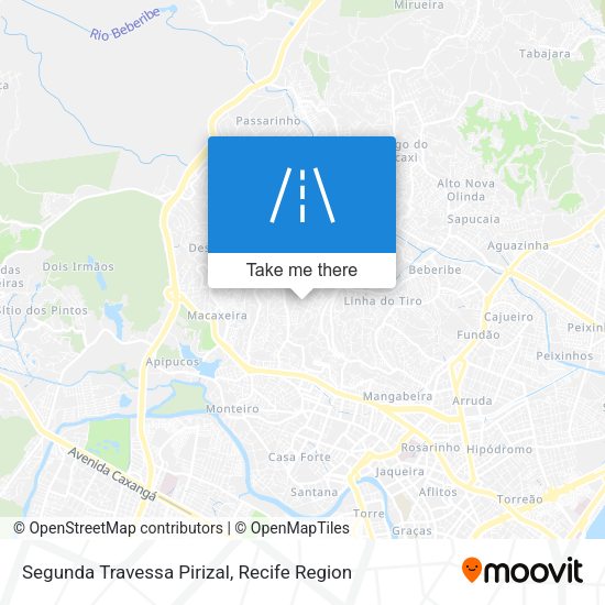 Segunda Travessa Pirizal map