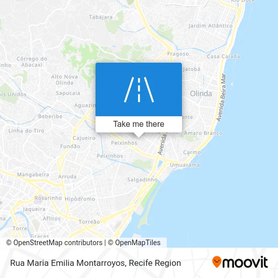 Rua Maria Emilia Montarroyos map