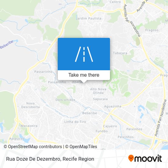 Rua Doze De Dezembro map