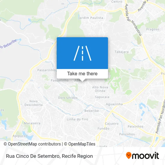 Rua Cinco De Setembro map